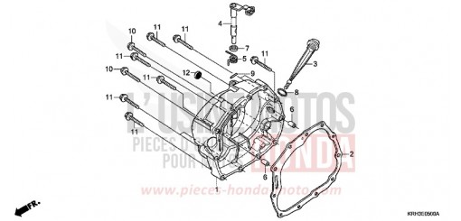 COPERCHIO CARTER MOTORE DESTRO XR125L4 di 2004